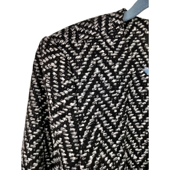 3286)Lifestyle Attitude by Larry Levine Wool Blend Tweed Career Blazer Sz 14 - Picture 5 of 9